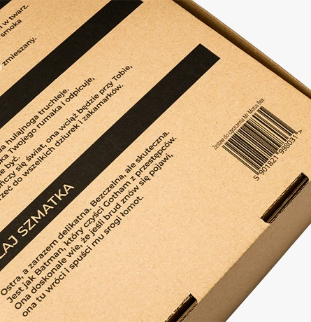 drukuj nie tylko logo kod kreskowy na pudełku kartonowym indywidualny nadruk